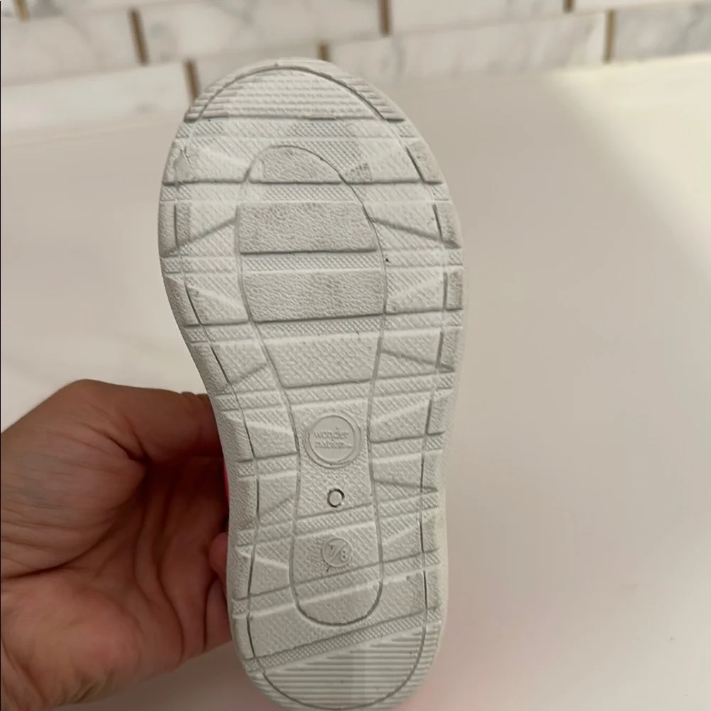 Wonder Nation Pink and Gray Water Shoes with Velcro Strap